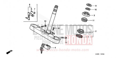 TIGE DE DIRECTION GL1500C2 de 2002